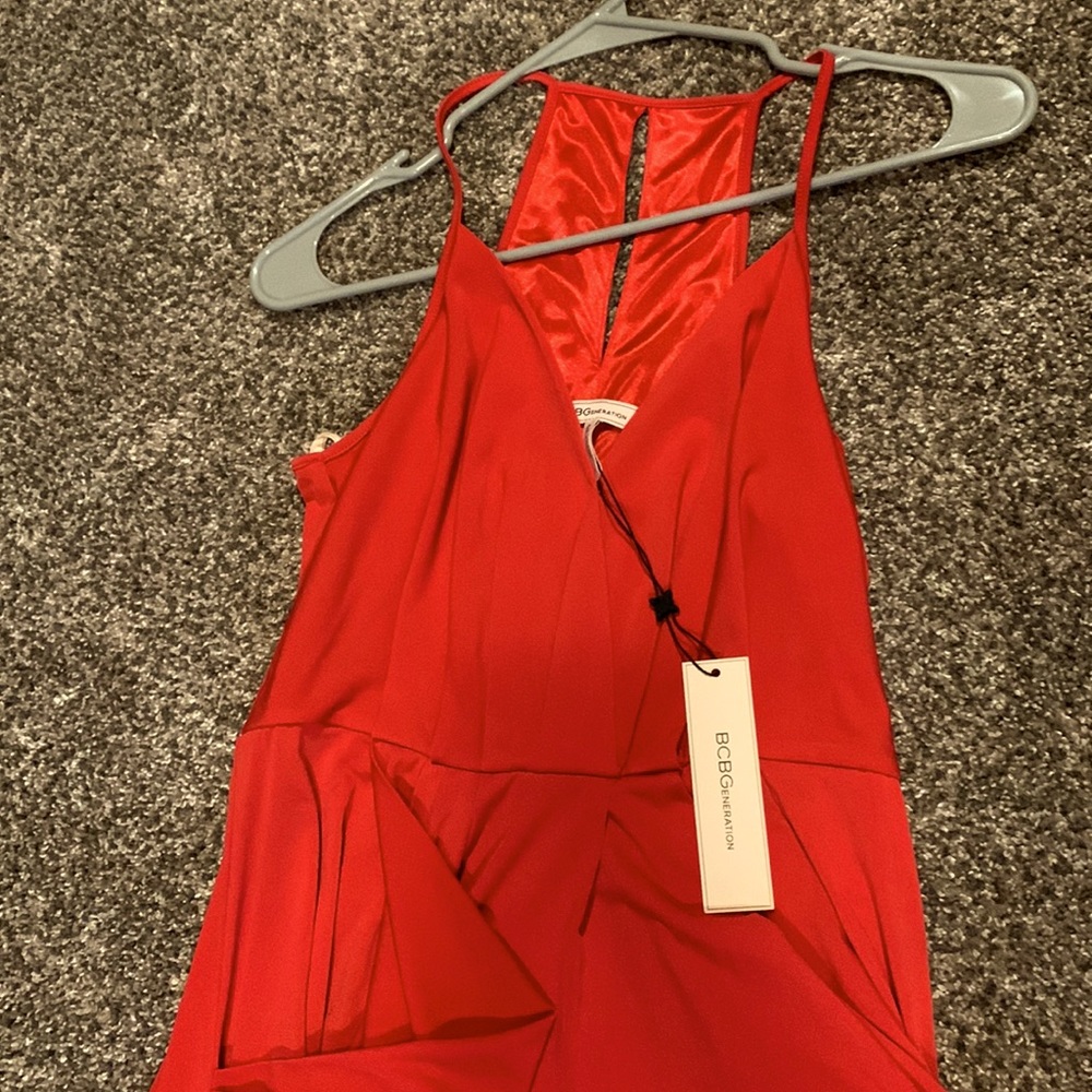 BCBG dress, red, very comfy and pretty on.